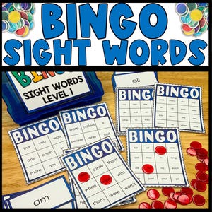 Sight Word-bingospelkaarten, Sight Words 1e graad