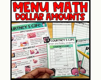 Meny Matematik Livskunskapsaktivitet: Övning i hela dollar (digital nedladdning)