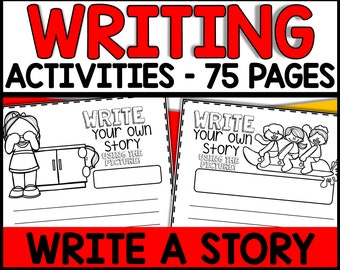 Write Your Own Story Writing Prompts, Story Starters for Elementary Students, Creative Writing Activities