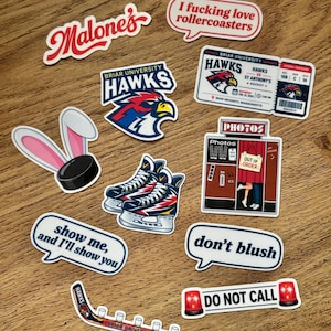 Off Campus Sticker Bundle | Malone’s | Briar University | Hawks Hockey | Romance Reader | Hockey Romance | Fun Kindle Sticker Collection