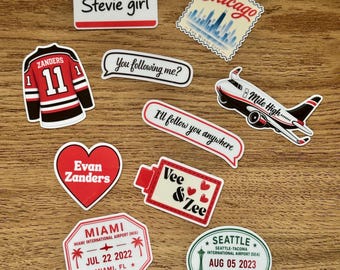 Mile High Sticker Bundle | Windy City Series | Evan Zanders | Romance Reader | Hockey Romance | Fun Kindle Sticker Collection
