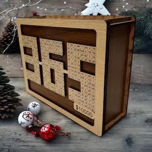 Personalized Piggy Bank, Handmade Gift, Gift for Kids, Wooden Money Box, Coin Bank, Money Bank, Nursery Decor, Para Box