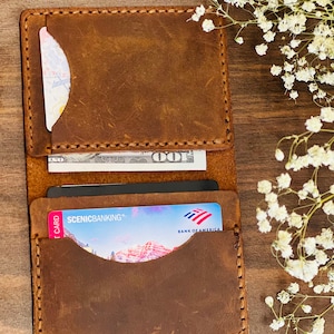 Minimalistische Brieftasche Personalisierte Kartenhalter Ultra Slim Brieftasche Herrenbrieftasche Damenbrieftasche