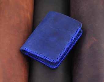 Handmade Bifold Leather Wallet, Personalized Leather Wallet, Minimalist Wallet, Anniversary Gift, Groomsmen Gift,Valentines Day Gift for Him