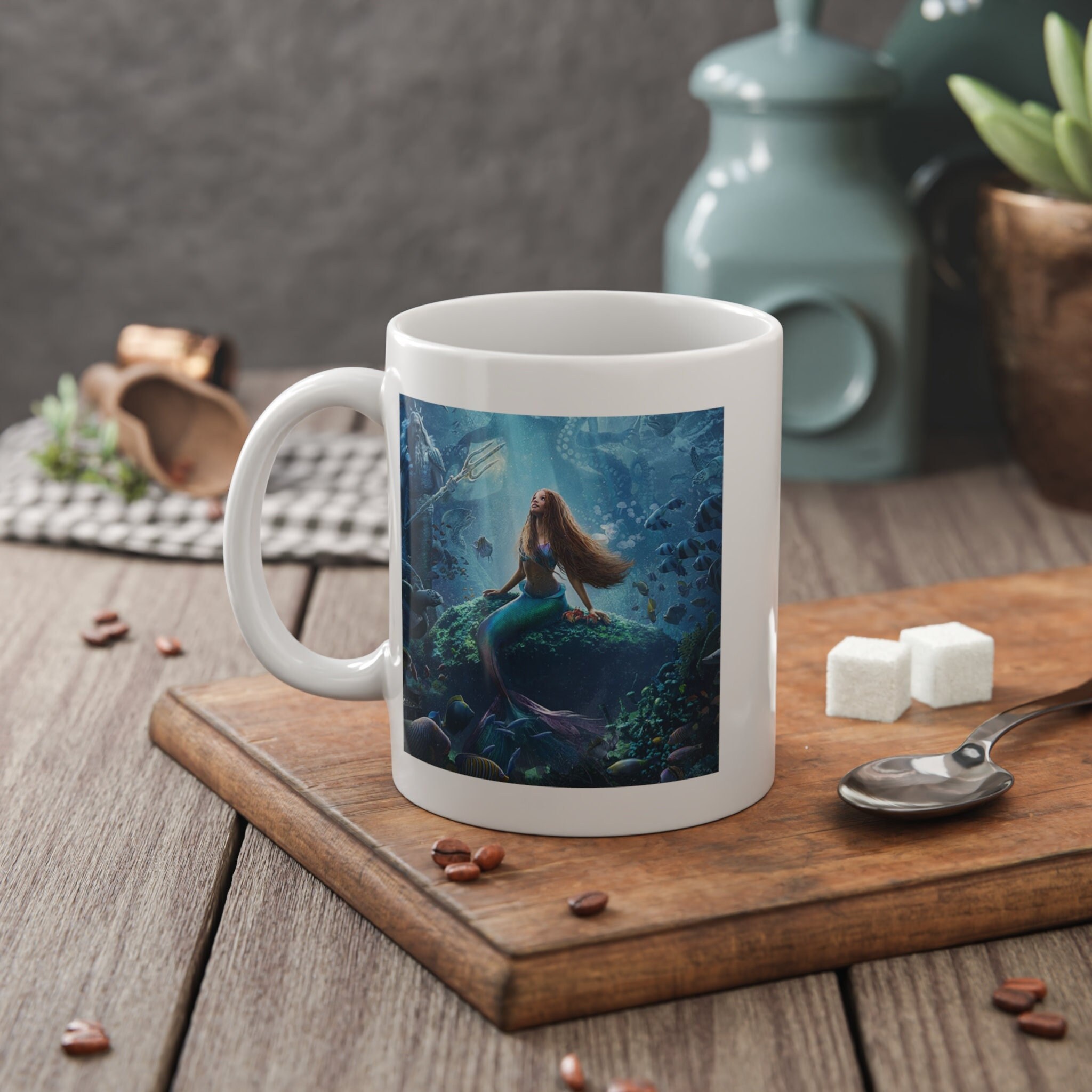 The Little Mermaid Ariel Wide Rim Ceramic Mug 16oz – Shadow Anime