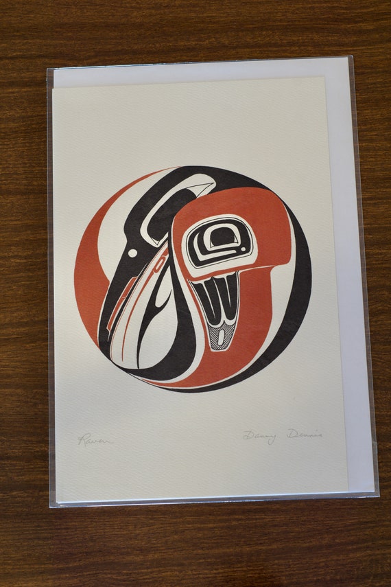 Formline Print/card “raven” | Indigenous/first Nations