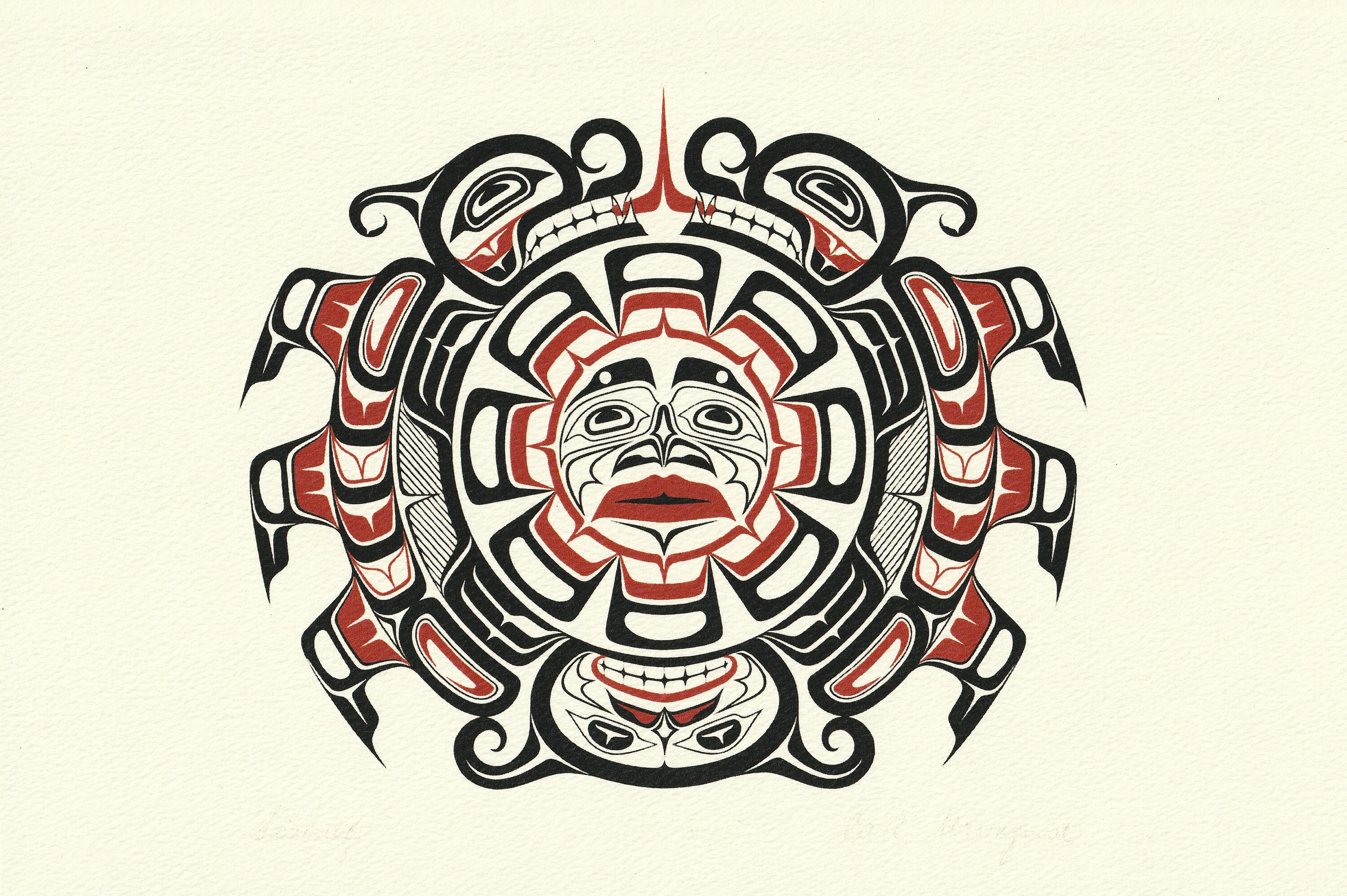 Formline Print/Card “Sisiutl” | Indigenous/First Nations Artwork | Pacific Northwest | Native American Indian Tribal Painting/Wall Art
