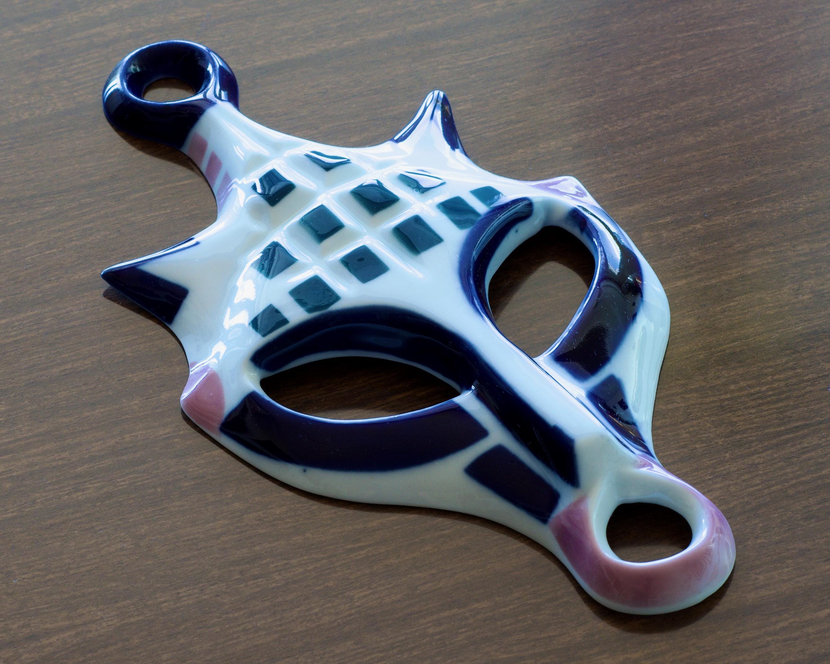 Sargadelos Ceramic Carnival Decorative Mask / Vintage
