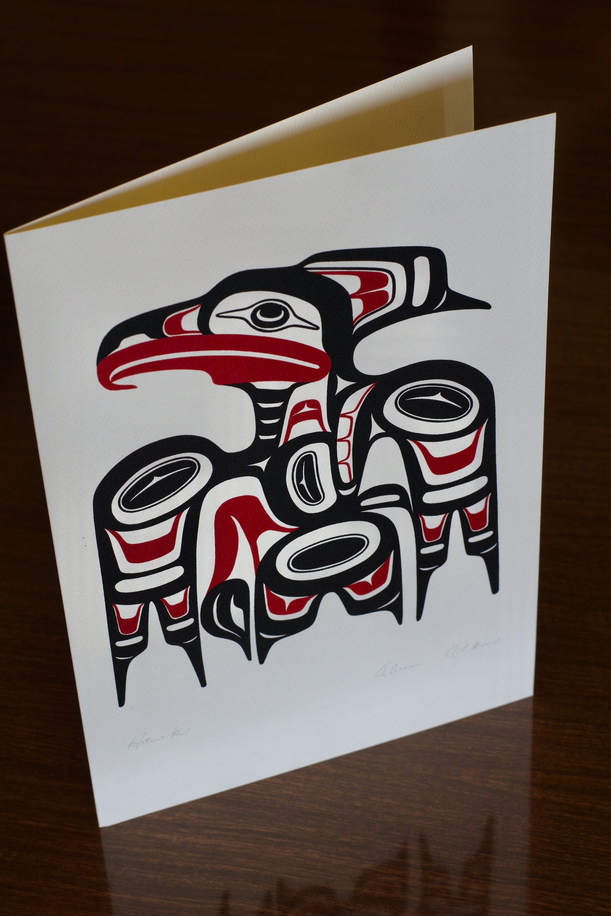 Formline Print/card “hawk” | Indigenous/first Nations