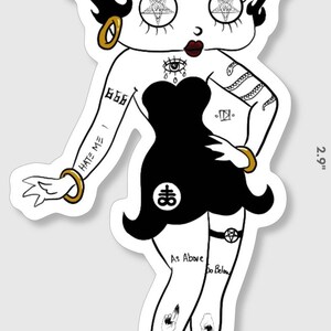 Evil Betty Boop Witchy Demonic Occult Devil Sticker - Etsy