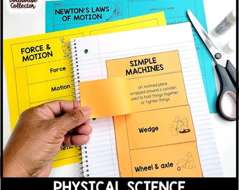 Cuaderno de vocabulario de ciencias de 5.º grado (con solapas): Fuerza, energía y materia