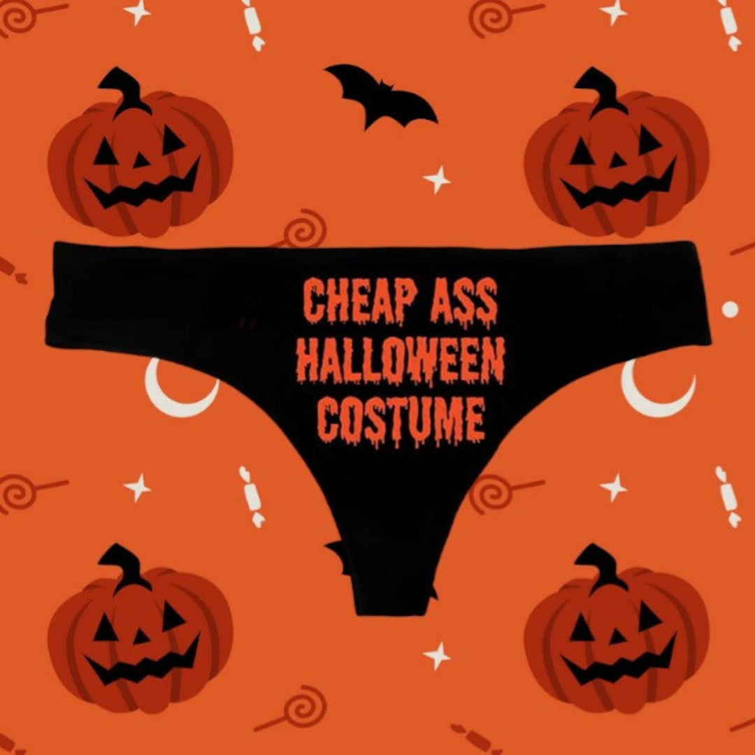 Halloween Thong Cheap As Halloween Costume Panties Halloween Etsy