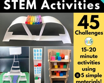 45 STEM Activities Download | Homeschool Stem | Homeschool | Education Printables | Stem Kids | Engineering | Stem Building | Simple Stem