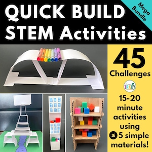 45 STEM Activities Download | Homeschool Stem | Homeschool | Education Printables | Stem Kids | Engineering | Stem Building | Simple Stem