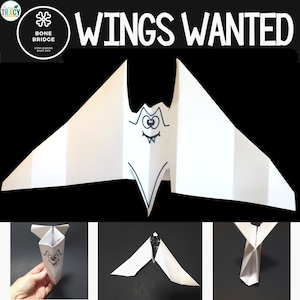 Bat Wings Wanted Halloween STEM Challenge Activity Download image 1
