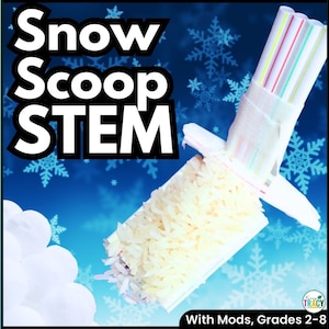 Winter or Christmas STEM Challenge Activity Download Snow Scoop Homeschool STEM Activities STEAM Stem Kids Stem for home image 1