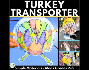 Turkey Transporter STEM Challenge: Thanksgiving Activity (PDF & PPT)