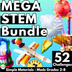 52 STEM Challenge Activities for Kids | Year-Round STEM Fun | Homeschool & Classroom STEAM Projects | Grades 2-8