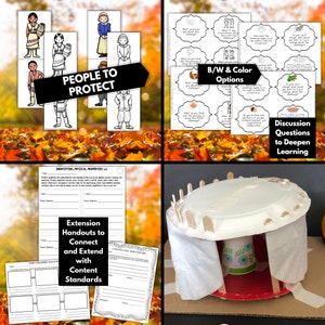 Protect the People Thanksgiving STEM Challenge Activity Download Homeschool STEM Activities STEAM Stem Kids Stem for home image 5