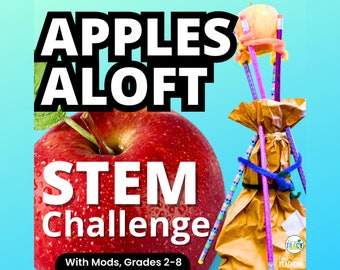 Apples Aloft STEM Activity Download | Fall STEM Activity | Homeschool | Stem Challenges | STEAM | Back To School Stem | First Days of School