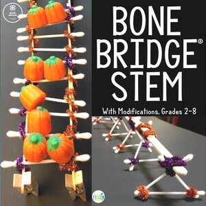 Wyzwanie STEM na Halloween: Most Kościany: Klasy 2-8 (PDF i PPT)