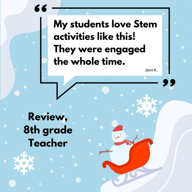 Winter or Christmas STEM Challenge Activity Download Sled & Slope Stem Homeschool STEM Activities STEAM Stem Kids Stem for home image 10