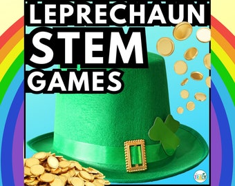 Leprechaun STEM Activities for St. Patrick's Day Download | Homeschool STEM | Homeschool | Education Printables | St. Patty's Day STEM
