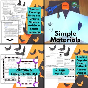 Bat Wings Wanted Halloween STEM Challenge Activity Download Homeschool Science Activity image 7