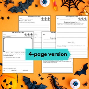 Bone Bridge® Halloween STEM Challenge Activity Download Homeschool Science Activity image 7