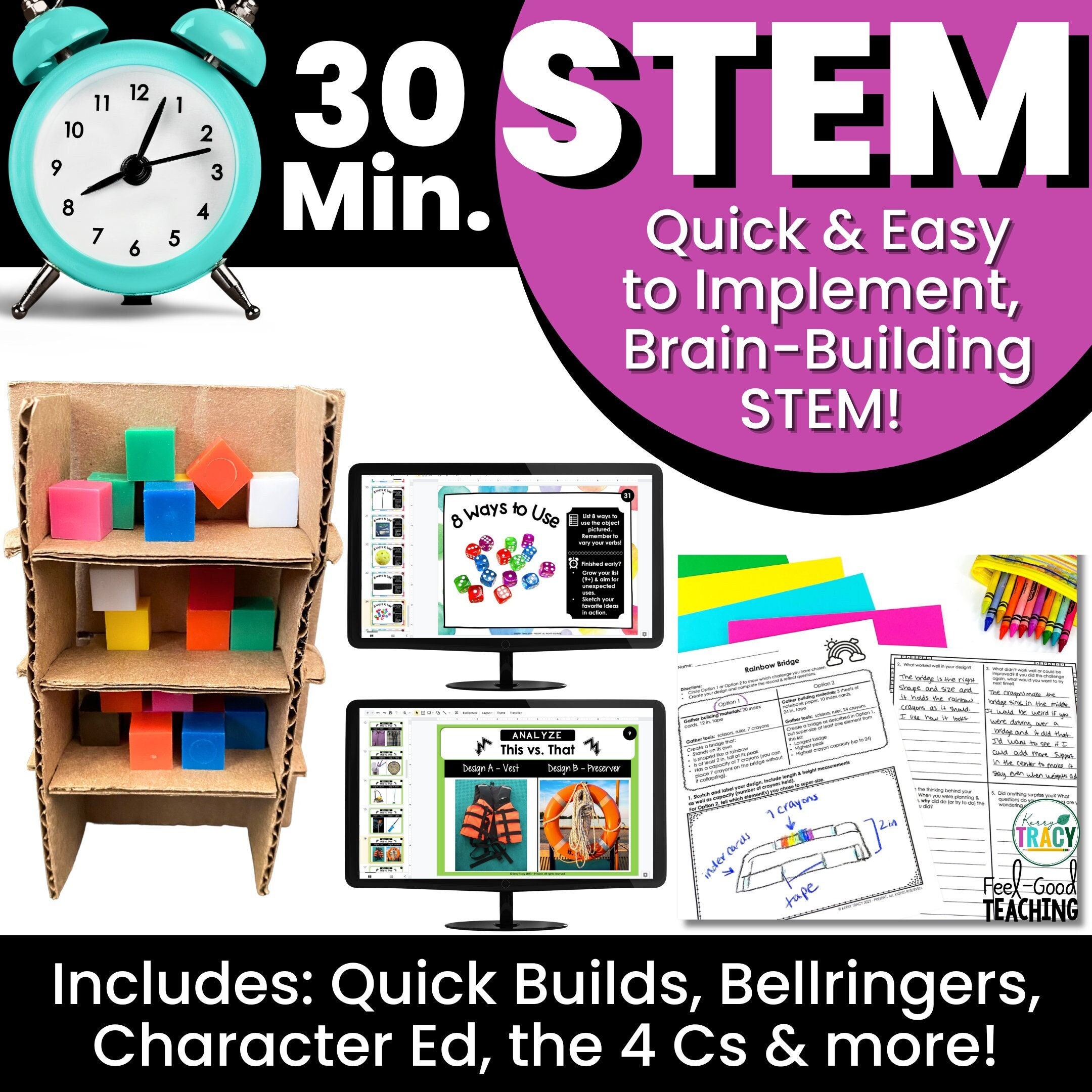 Quick and Easy STEM Activities Bundle | Homeschool Stem | Homeschool ...