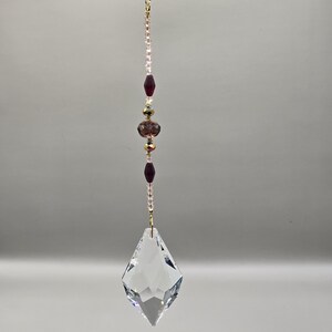 Arrow Crystal & Vintage Beads Suncatcher Home Decor
