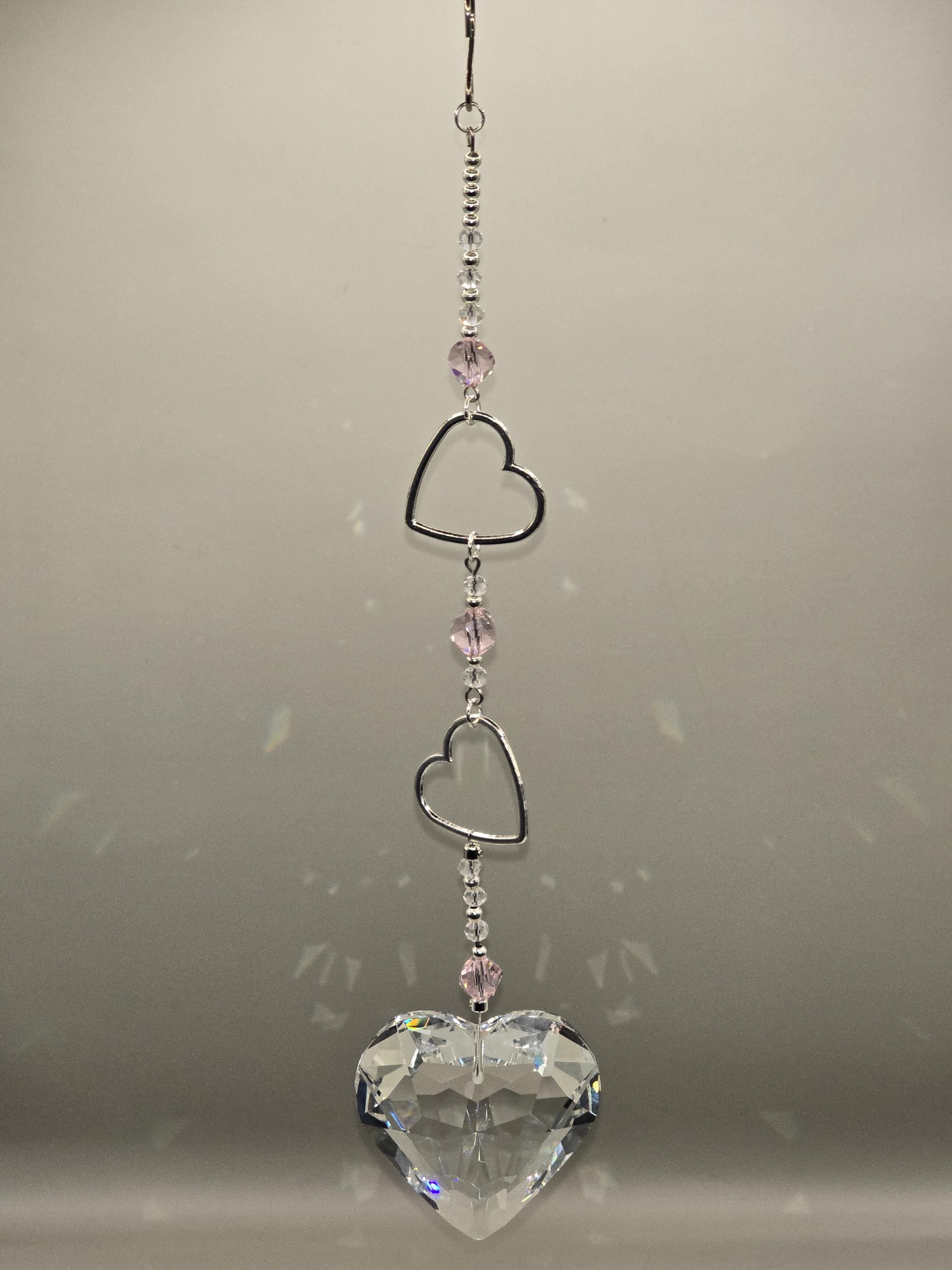 Crystal Heart Suncatcher