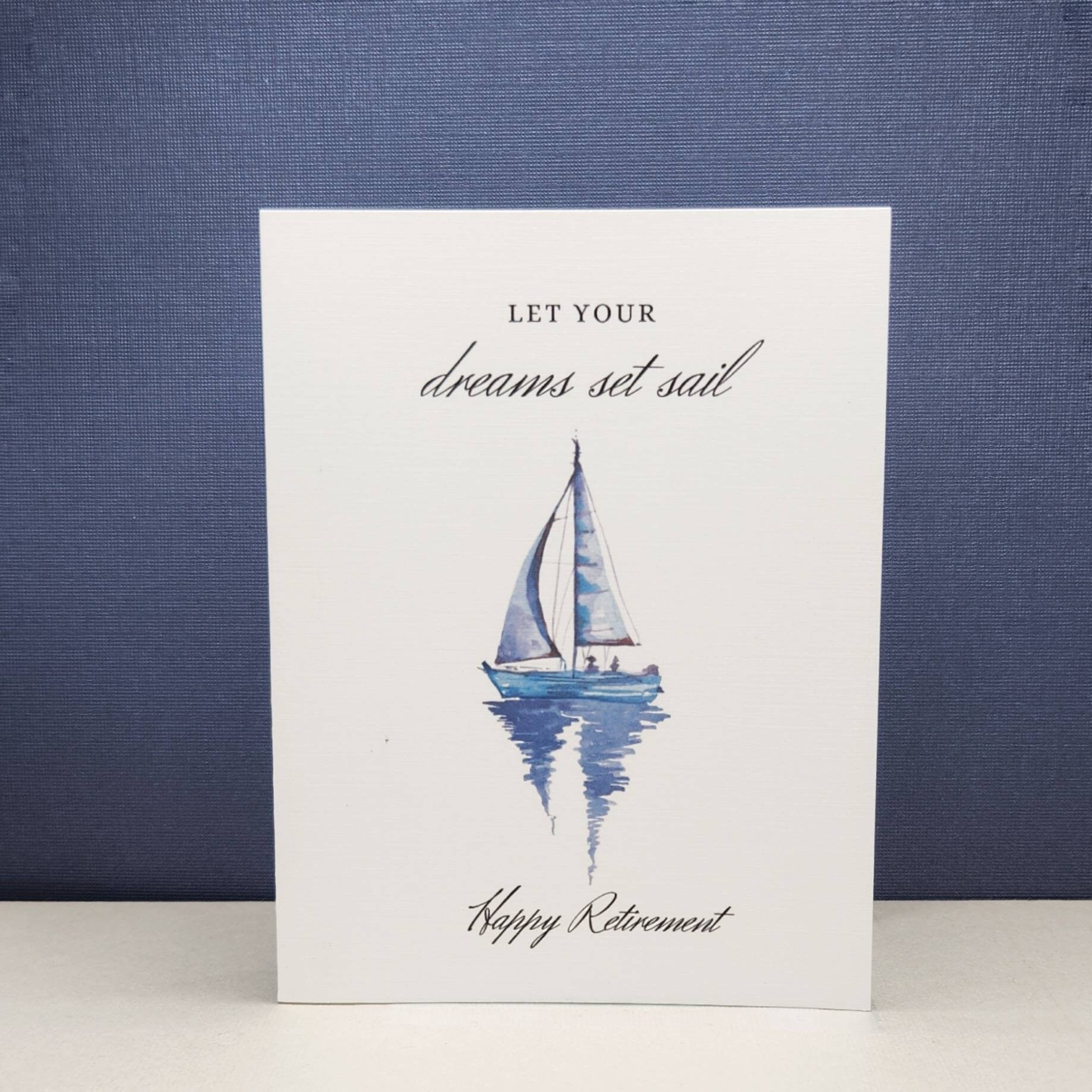 Retirement Cardhappy Retirementcongratulations Cardssail Boat and