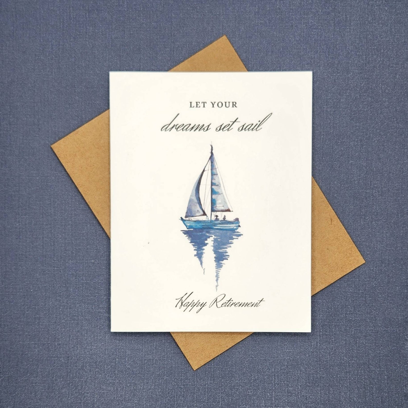 Retirement Cardhappy Retirementcongratulations Cardssail Boat and