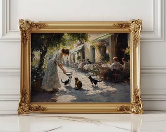 Girl Playing Piano With Her Cat Poster, Music Room Decor, Pianist