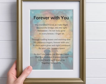 Pet Memorial Poem DIGITAL DOWNLOAD, Dog Memorial PRINTABLE Wall Art, Pet Loss Poem, Loss of Pet Condolence Gift
