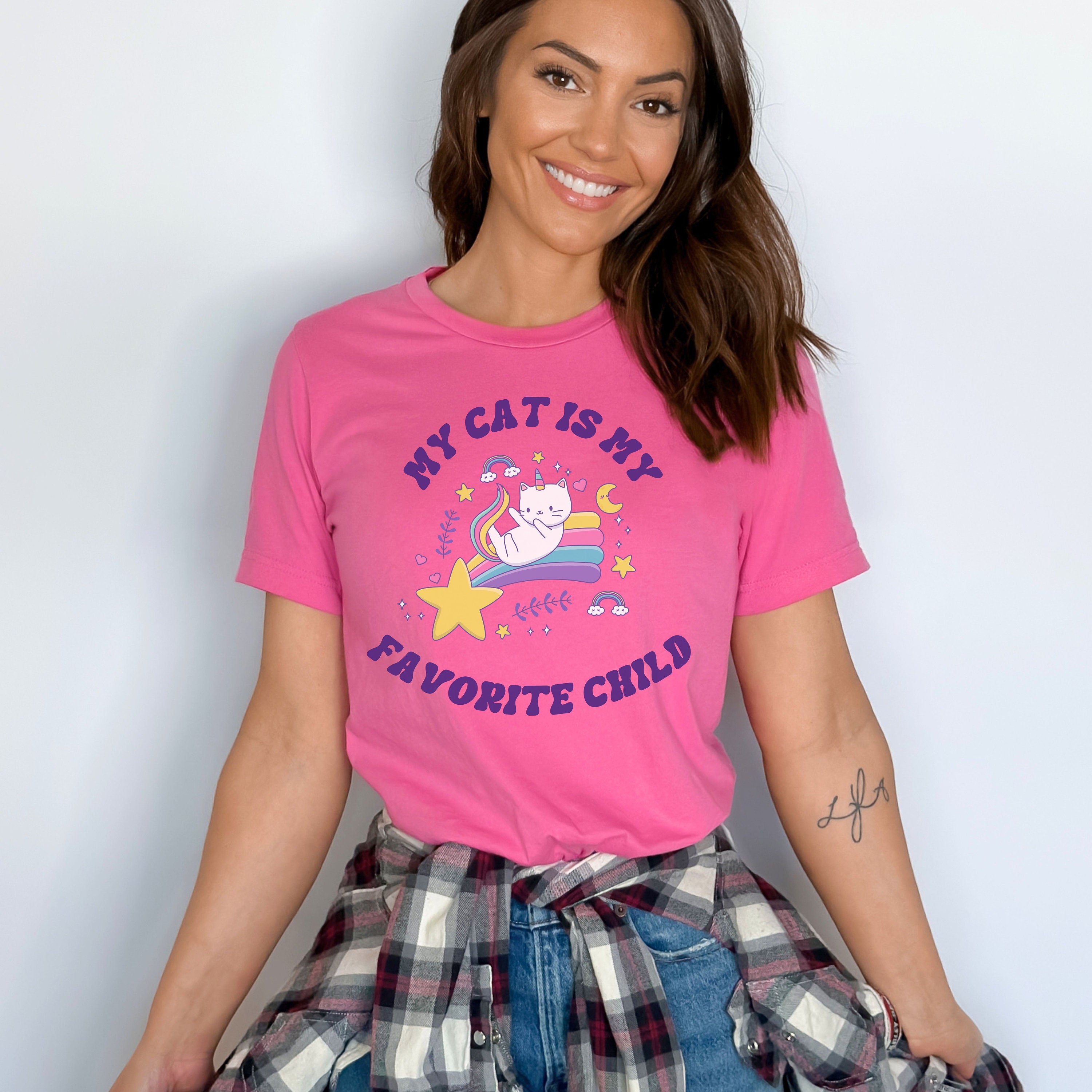 My Cat is My Favorite Child T shirt Funny Cat Mom Shirt Cat