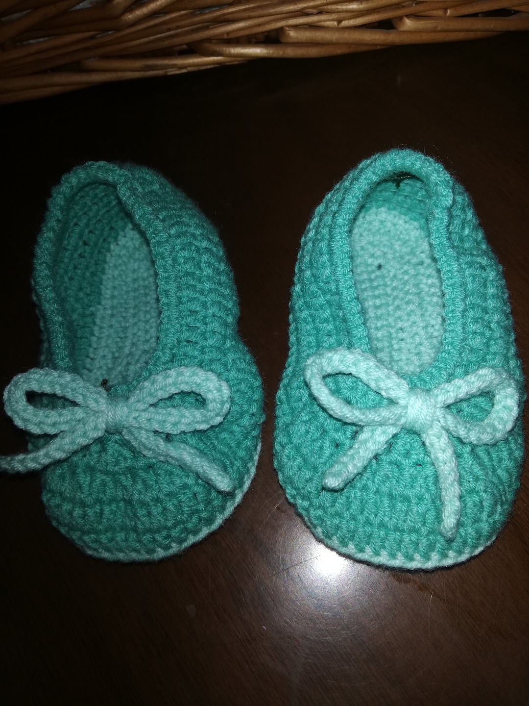 Kız Bebek Için El örgüsü Patik - Etsy