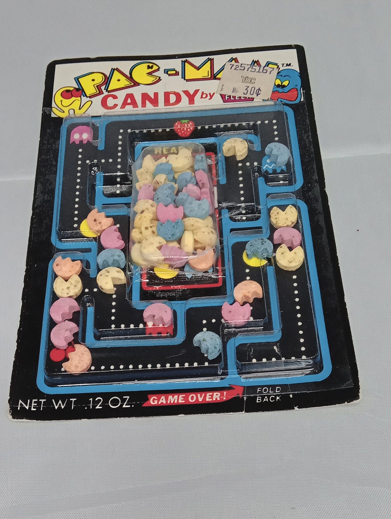Vintage Pacman arcade candy card 80s collectible. Classic popular video ...