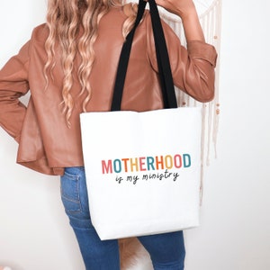 Cabas catholique personnalisé, sac à main pour maman, sac à main chrétien, sac fourre-tout Jésus, sac pour bébé avec prénoms d'enfants, sac personnalisé pour la maternité, sac fourre-tout mignon, cadeau pour maman