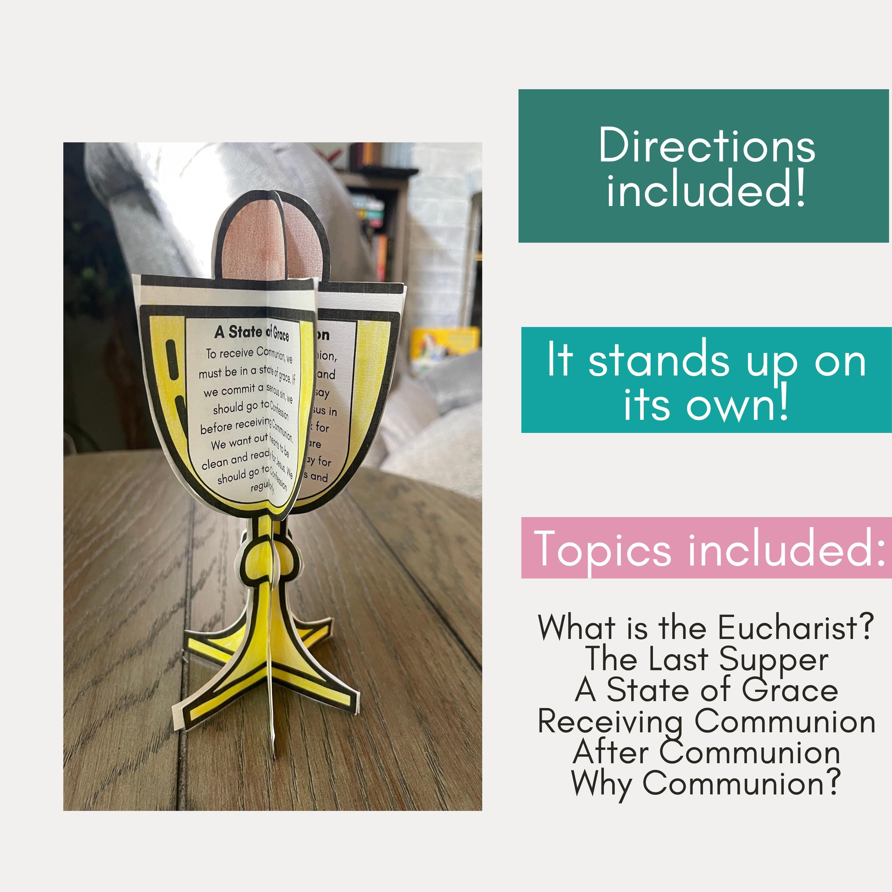 3D Eucharist Craft First Communion Activity for 2nd Grade - Etsy UK
