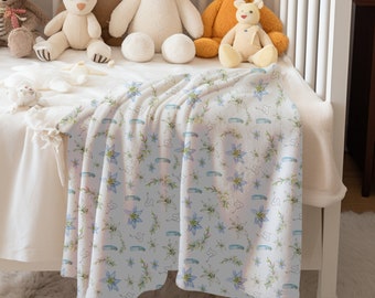Marian Catholic Baby Blanket, Rosary Blanket, Catholic Swaddle, Catholic Baptism, Catholic Baby Shower, Prayer Blanket