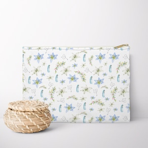 Jungfrau Maria Accessoire-Beutel Katholische Maria Tasche Kapelle Schleier Masse Tasche Mary Rosenkranz Beutel Marian Katholische Mäppchen Floral für die Heilige Kommunion