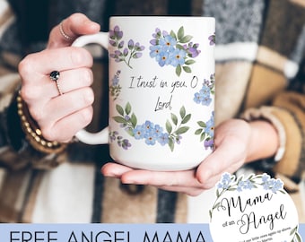Forget Me Not Miscarriage Gift Remembrance Mug, Stillborn Memorial Gift, Grieve Gift for Pregnancy Loss, Infant Loss, Infertility Gift