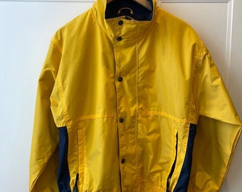 Vintage Kobe jacket, windbreaker, yellow, Size 14/16 boys, XS/S men