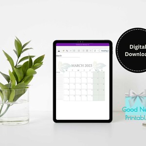 Notebook Backgrounds For Onenote Onenote Fixed Background Digital Notebook 2023 Calendar - Etsy