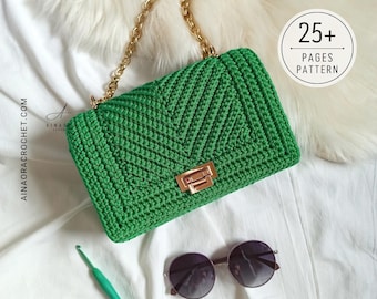 Crochet Bag Pattern PDF Bag Crochet Pattern Crochet Bag Tutorial How To Make Crochet Bag DIY Crochet Handbag Elegant Crochet Purse Pattern