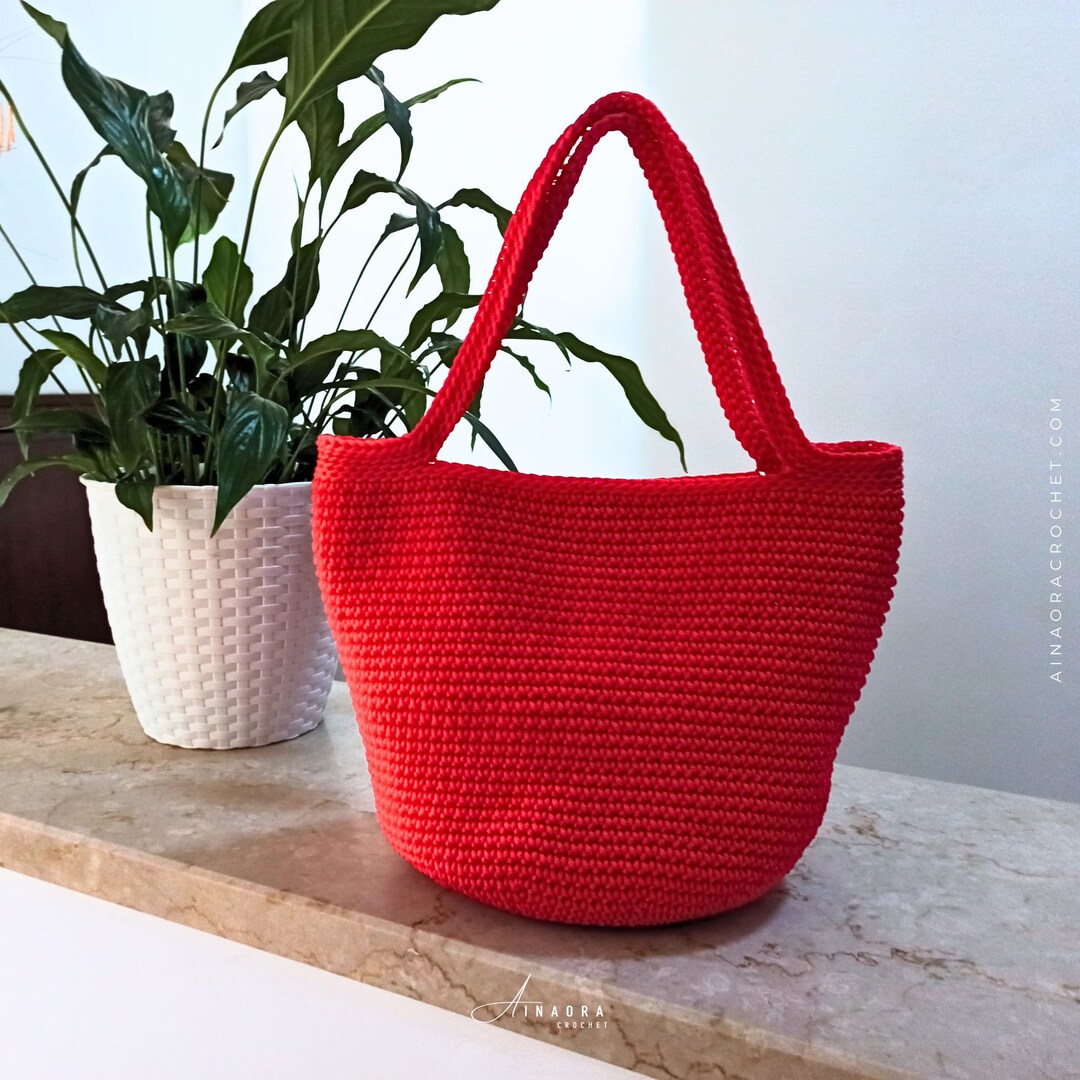 Crochet Tote Bag Pattern Easy Crochet Idea Simple Crochet Project for
