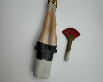 Vintage Ceramic Pinup Girl Nodder Ash Tray 1940s/1950s Japan