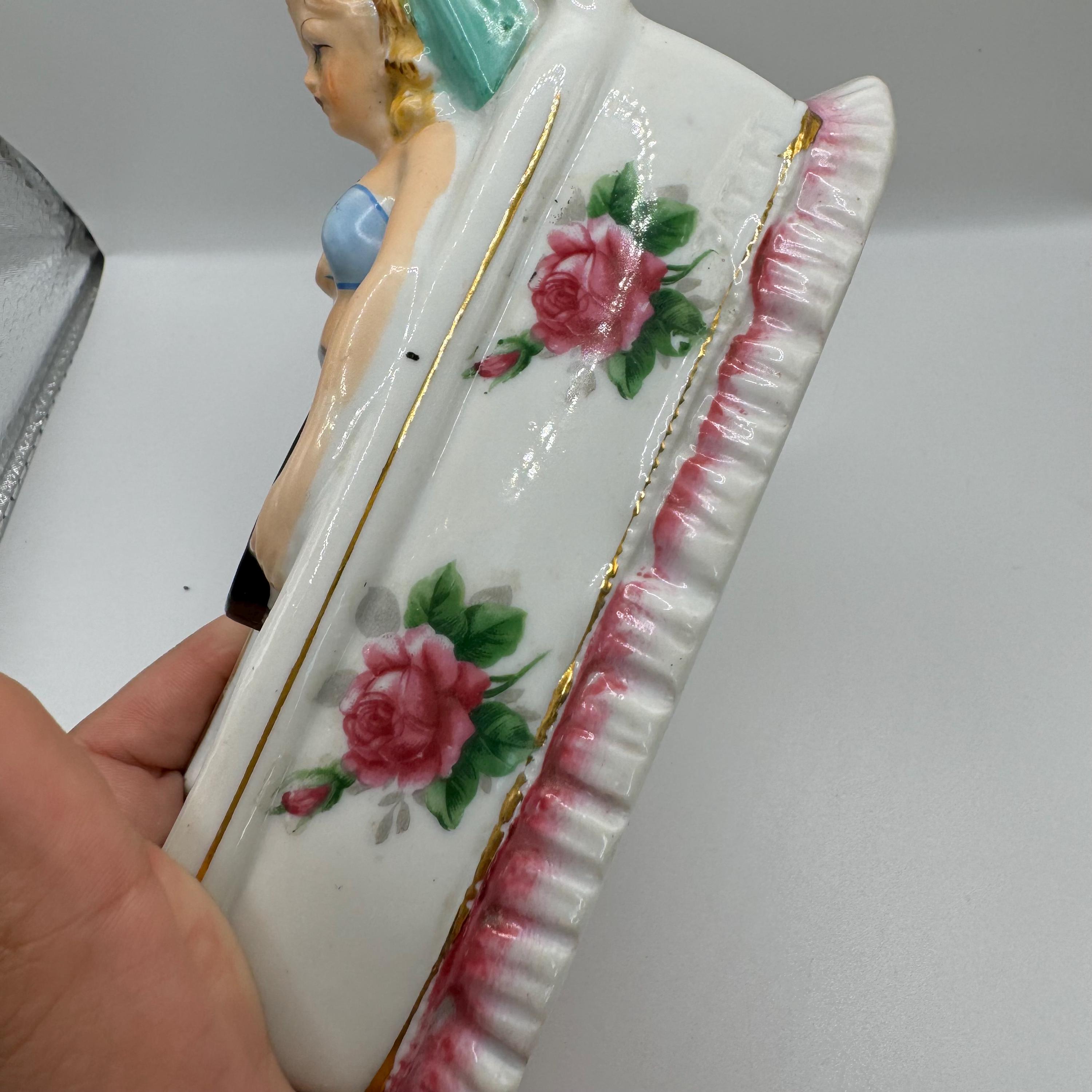 1950s アンティーク　ヌード　ガール　ピンナップ　アシュトレイ　陶器製 1950s アンティーク ヌード ガール ピンナップ ソルト&ペッパー